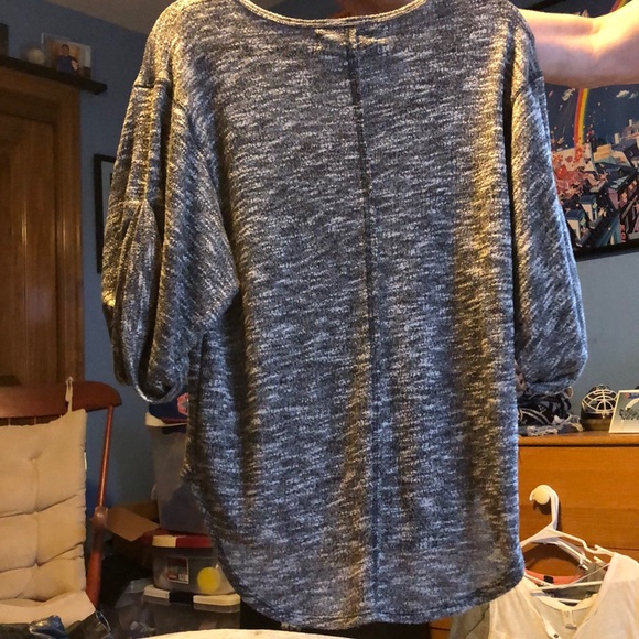 Free people marbled half sleeve sweatshirt - Picture 2 of 3